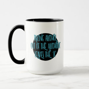 Taza Eslogan de recuperación alcohólica sin alcohol