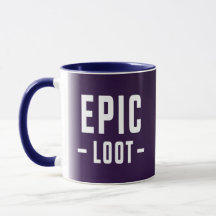 Eslogan Epic Loot Gamer Morple White Adolescente
