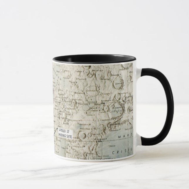 TAZA ESPACIO: MAPA DE LA LUNA, 1972 (Derecha)