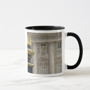 Taza España, Madrid. Palacio Real, lámpara dorada ornam