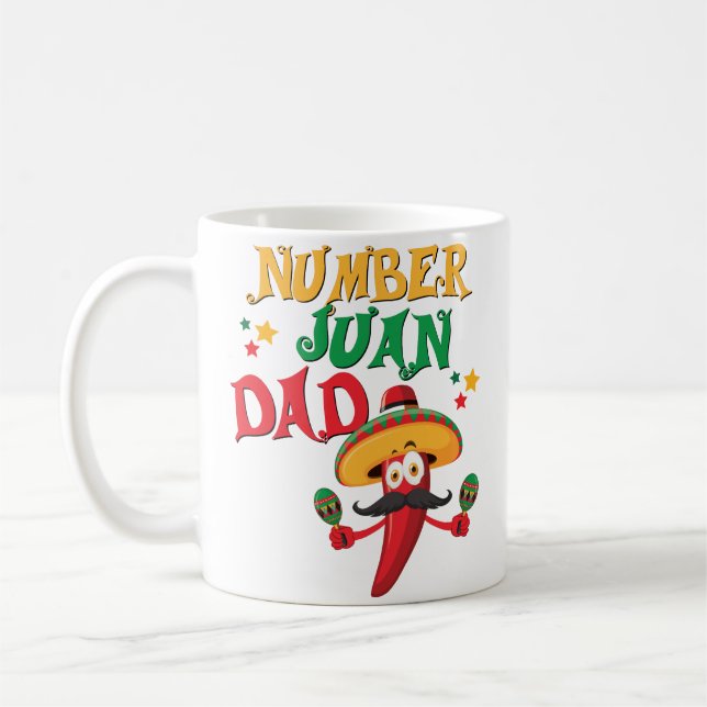 Taza española del día de padres del mejor papá (Izquierda)