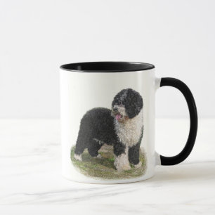 Taza española del perro de agua