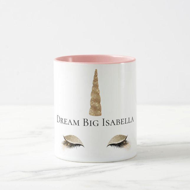 Taza Esparkle Gold Glam Unicorn (Centro)