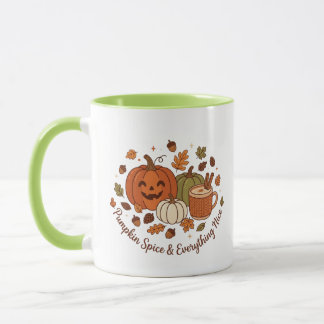 Taza Especia de Calabaza y Todo lo Bueno del Otoño