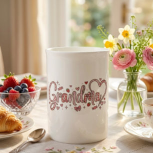 Taza especial de porcelana de hueso linda y capric