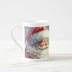 Taza especial de porcelana de Santa Claus vintage