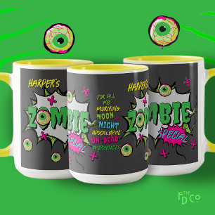 Taza Especial de Zombie Divertido y Macabro Personaliza