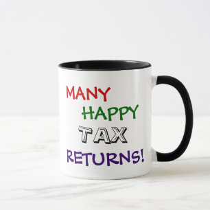 Taza especial feliz del impuesto de muchas