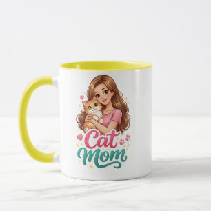 Taza especial para mamá de gato – Taza de café par
