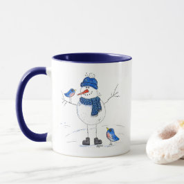 Taza Espectacular muñeco de nieve de largo alcance