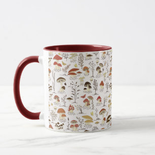 Taza Espectáculo caprichoso de los hongos de Woodland