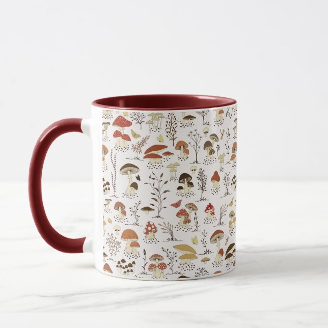 Taza Espectáculo caprichoso de los hongos de Woodland (Izquierda)