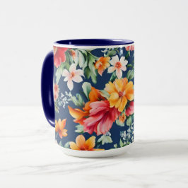 Taza Espectáculo floral brillante de verano en Italia