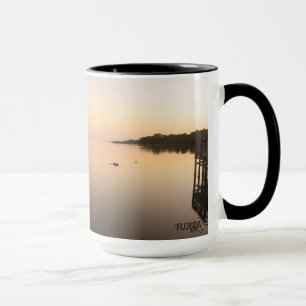 Taza Espejo de Florida Amanecer Natural del Océano Foto