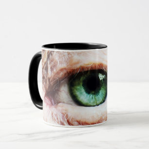 Taza Espeluznante Ébola y Halloween Ojo Verde / temblo