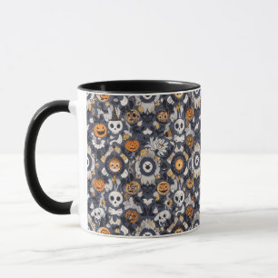 Taza Espeluznante fantasma de calabaza de Halloween