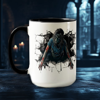 Taza Espeluznante horror de Zombie - Scary Halloween