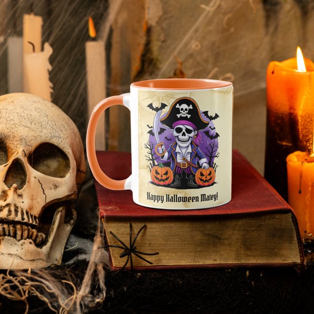 Taza Espeluznante Pirata Feliz Halloween (Subido por el creador)