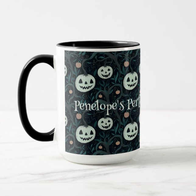 Taza Espeluznantes linternas Jack-O' de Halloween en Pe (Izquierda)