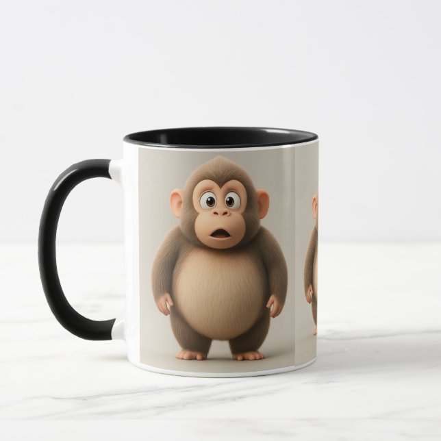 Taza "Espera, ¿qué?" Monkey Mug (Izquierda)