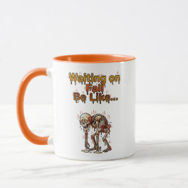 Taza Esperando al Otoño – Esqueleto Divertido Derritién