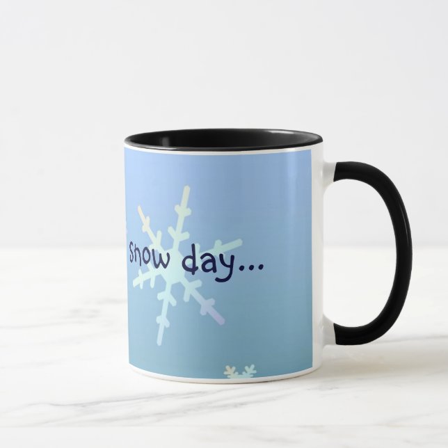 Taza Esperando un día de la nieve… (Derecha)