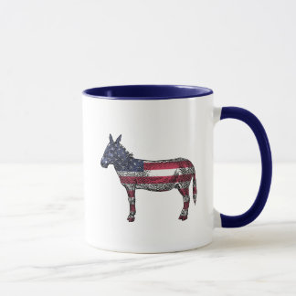Taza Esperanza y cambio demócrata burro político