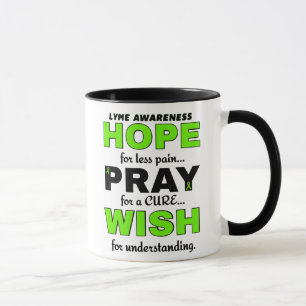 Taza Espero Que Pray Wish... Lyme Dos Tones Coffee Mug