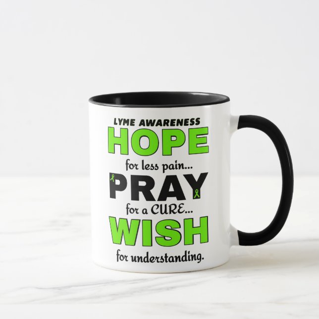 Taza Espero Que Pray Wish... Lyme Dos Tones Coffee Mug (Derecha)