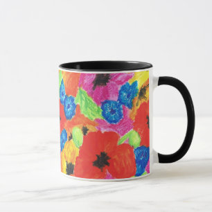 Taza Espías brillantes y Cornflowers Ringer Mug