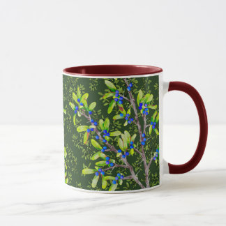 Taza Espina negra verde oscuro