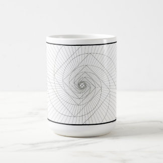 Taza espiral de levantamiento de Deosil Fibonacci