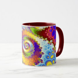 Taza Espiral fractal de Mandelbrot