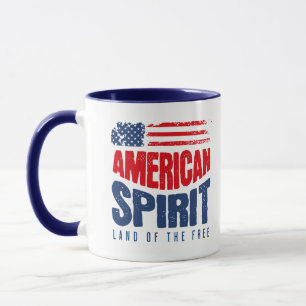 Taza Espíritu Americano – Tierra de los Libres Patrióti