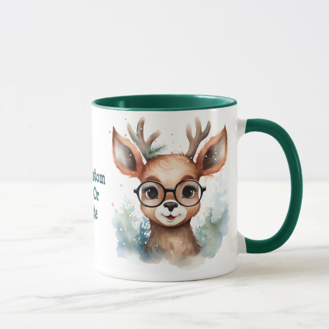 Taza Espíritu de los Navidades de Cute Porcupine Santa  (Derecha)