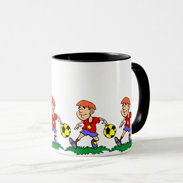 Taza Espíritu del Día del Juego: fans del fútbol (Anverso derecho)