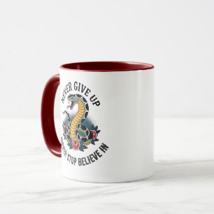 Taza Espíritu intrépido: Audaz arte de la serpiente y l