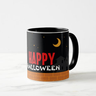 Taza Espíritu lindo vagando por las calles de noche
