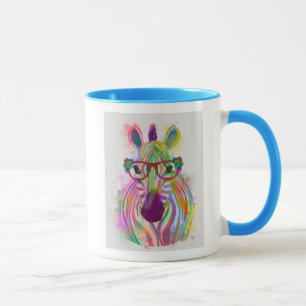 Taza Esplandor de arco iris cebra