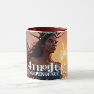 Taza Espléndido diseño del 4 de julio - Fuegos artifici