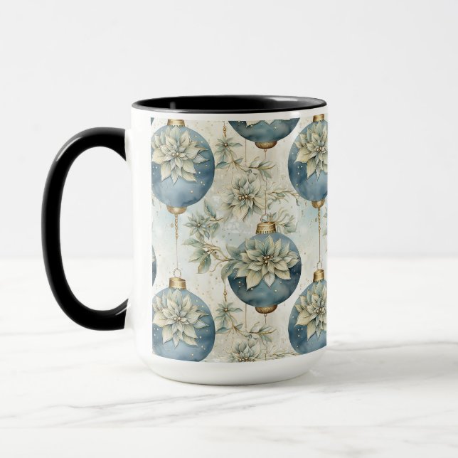 Taza Esplendor de Navidades Blue Majesty Elegant Blue G (Izquierda)