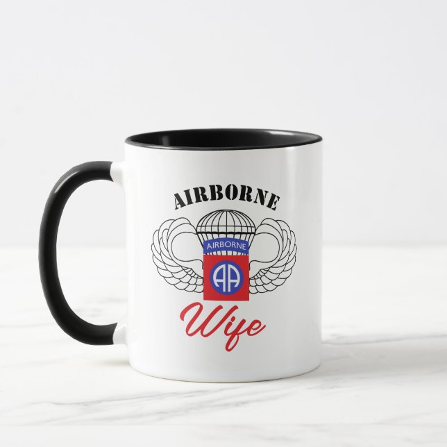 Taza Esposa aérea moderna de caligrafía (Izquierda)
