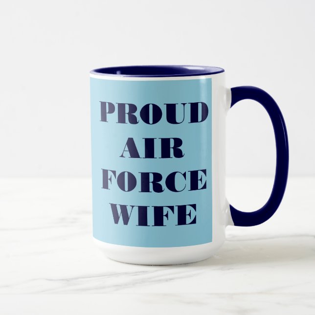 Taza Esposa de la Fuerza Aérea Mug Orgullosa (Derecha)