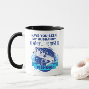 Taza Esposa divertida que pesca Chiste matrimonial