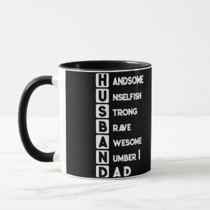 Taza Esposo papá guapo poco egoísta fuerte valiente aud