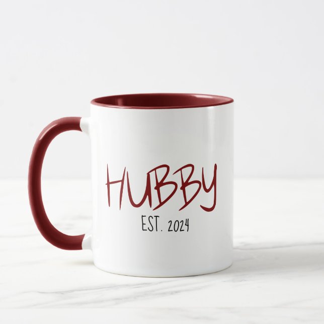 Taza Esposo Personalizado Año de Establecimiento Pareja (Izquierda)