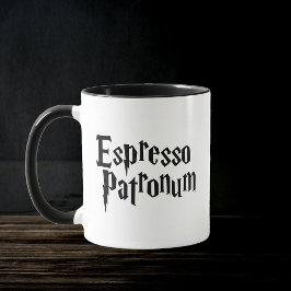 Taza Espresso Patronum Funny Pun Trendy Cita
