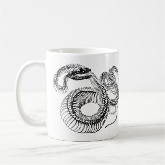 Taza esquelética 11oz de la serpiente del vintage