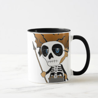 Taza esquelética del muchacho