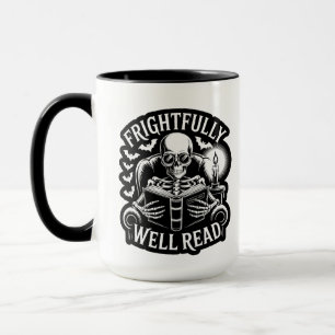 Taza Esqueleto a la luz de las velas terriblemente bien